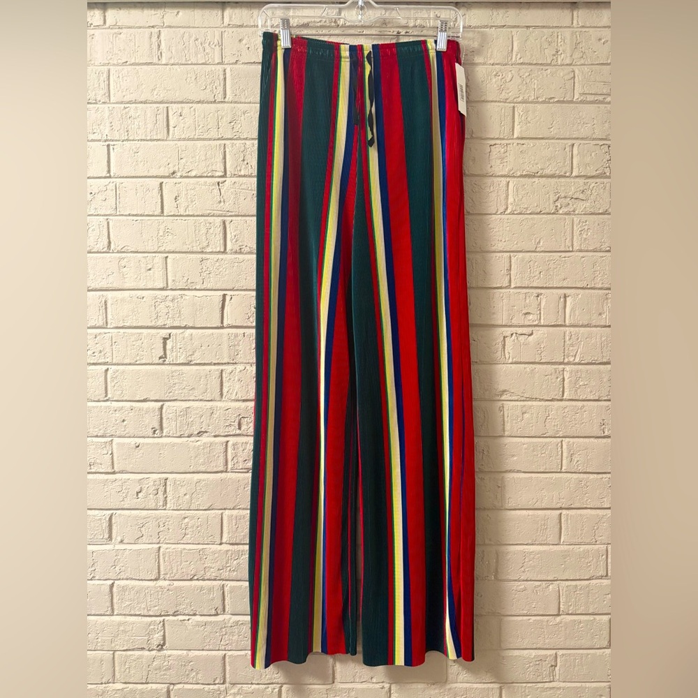 Urban Outfitters Striped Multicolor Wide-Leg Pants. Medium. NWOT